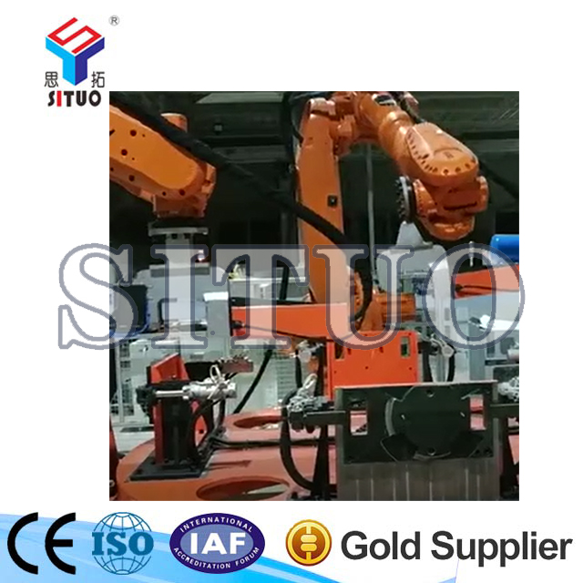 空調(diào)風機窩殼鉚接機器人工作站